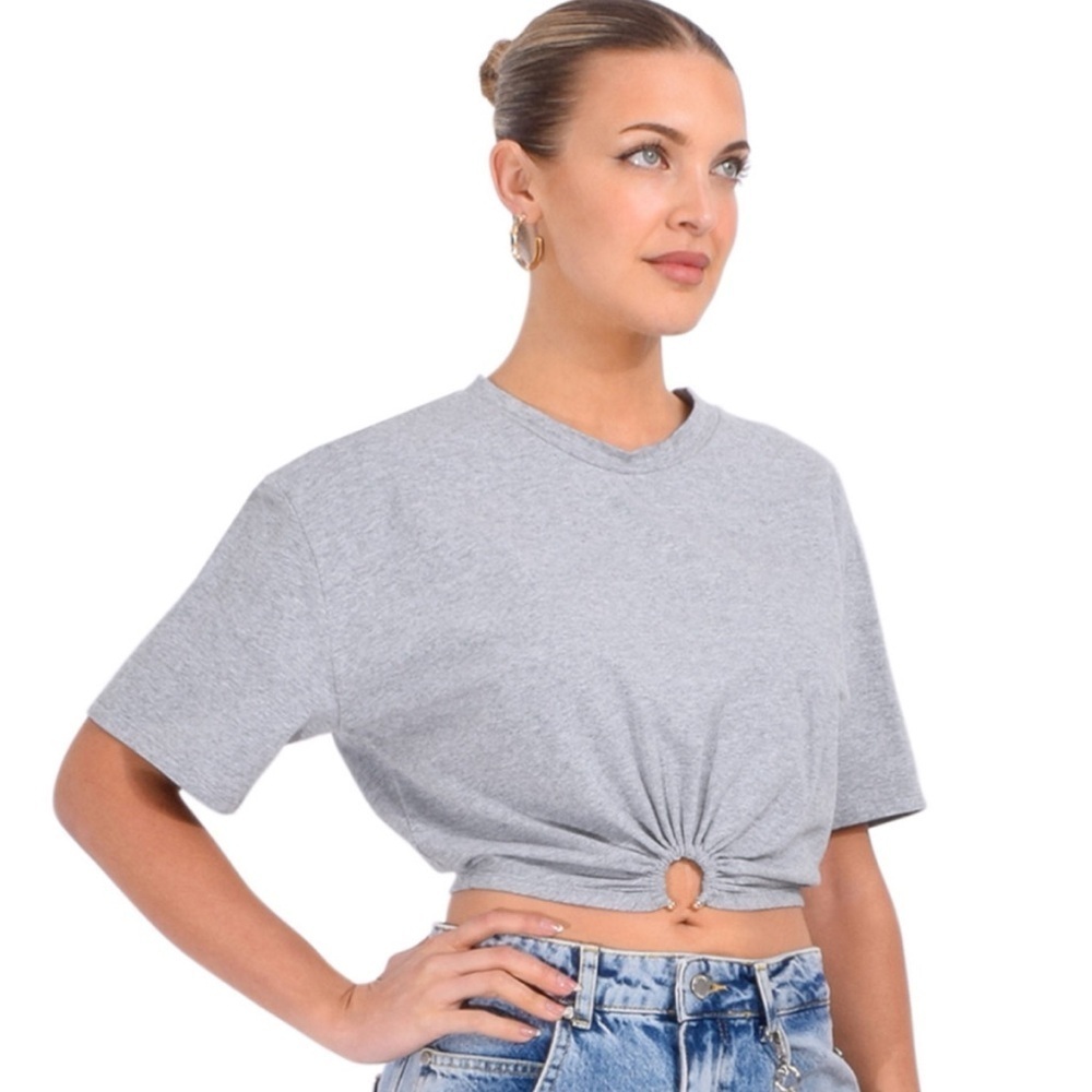 Le Superbe Trancas Tee in Heather Gray XS - Picture 2 of 7